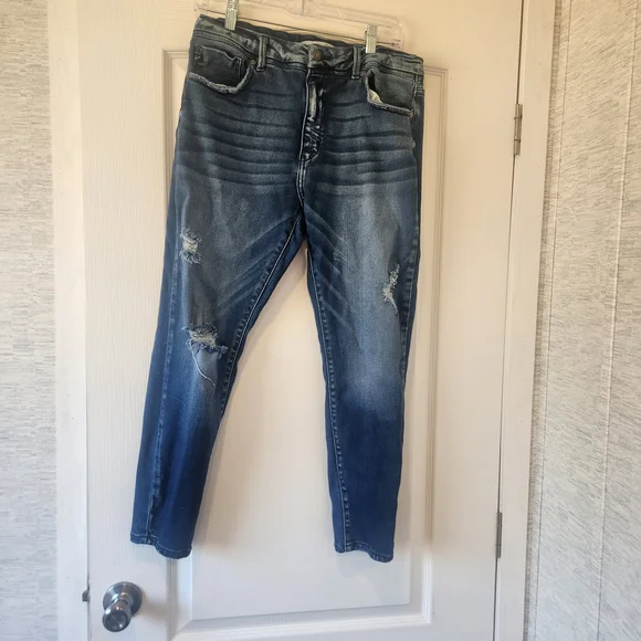 KanCan Women's Skinny Jeans - Blue - Picture 1 of 4